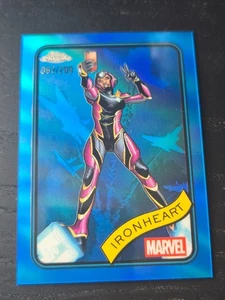 2025 Topps Chrome Marvel #71 Ironheart Blue Refractor /299 - Picture 1 of 2