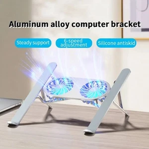 Aluminium Alloy Laptop Stand Desktop Cooling Laptop Riser Tablet Holder - Photo 1/18