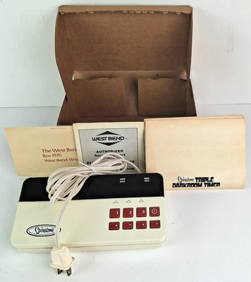 Temporizador digital triple cuarto oscuro Spiratone (STDT) 1982 viene con accesorios Foto 1 de 4