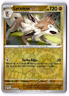 Lycanroc Reverse Holo Uncommon SV05: Temporal Forces 090/162 NM - Image 1 of 2