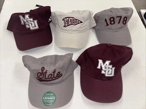 Lot of 5 MSU Bulldogs Dad Hat Baseball Caps Legacy Adidas ‘47 NCAA College Strap - Picture 1 of 12