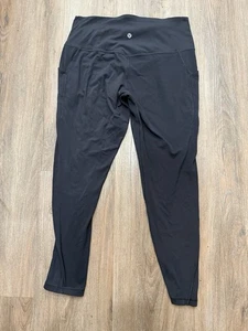 Legging Pantalón Lululemon Align Tiro Alto con Bolsillos 25" Negro Talla 12 Yoga - Imagen 1 de 10