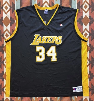 Camiseta de colección campeón NBA Los Angeles Lakers Shaquille O'Neal #34 talla 52 2XL Foto 1 de 4
