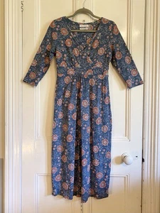 Seasalt Dress, Size 10. ‘Lake ll’-pretty Floral Print On Stretch Viscose/Cotton - Picture 1 of 13