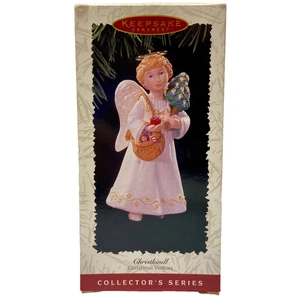 Vintage Christmas Ornament Christkindl Visitor Angel Hallmark Collector's 1996 - Picture 1 of 7