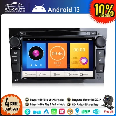 Wireless CarPlay GPS Navi SWC Bluetooth Autoradio für Vauxhall Opel Corsa Astra  - Bild 1 von 4