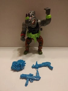 100% Complete Machine Gunnin' Rocksteady Teenage Mutant Ninja Turtles TMNT wacky - Picture 1 of 5