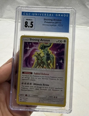Pokémon TCG Shining Arceus #57 - 2017 Shining Legends HOLO CGC 8.5 NEAR MINT - Image 1 of 4