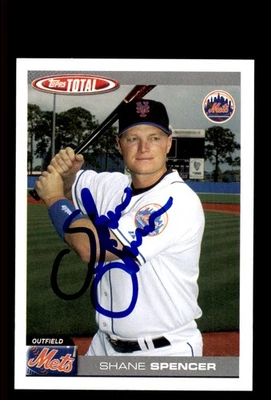 Signed Baseball Card Auto Shane Spencer 2004 Topps Total #693 New York Mets - Image 1 of 2