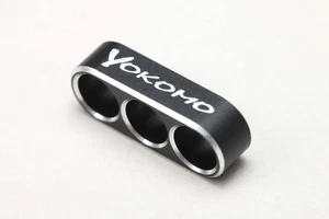 Yokomo 12 Gauge Aluminum Wire Guide w/3 Holes (Black) [ZC-WGB3] - Picture 1 of 2