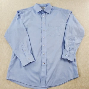 Camisa de Vestido Cremieux Azul Claro Talla 16/33 100s Pinpoint 100% Algodón - Imagen 1 de 9