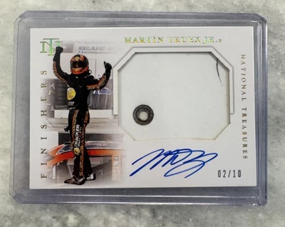 2021 National Treasures MARTIN TRUEX JR. FINISHERS AUTO SHEET-METAL GOLD SSP /10 - Image 1 of 2