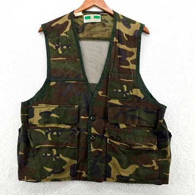 Game Winner Sportswear Camouflage Hunting Fishing Vest Men's Large Pockets - Image 1 of 4