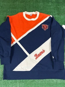 Starter NFL Chicago Bears Argyll Style Langarm T-Shirt Blau Größe Medium LESEN - Bild 1 von 7