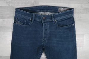 Pantalones de mezclilla para hombre Diesel TROXER elásticos ajustados azules W32 L31 lavado RH4R8 - Imagen 1 de 14