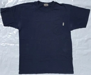 Vintage VOLCOM Large Navy Blue Pocket T-shirt w/Tag and Screen Early run - Picture 1 of 9