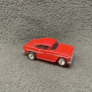AFX '55 Chevy Bel Air Non-Magna-Traction Ho Slot Car Custom ALUINUM WHEELS Red - Picture 1 of 10