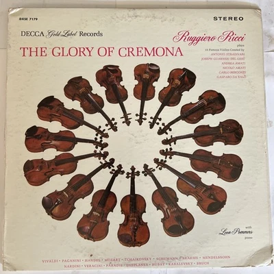 Ruggiero Ricci The Glory Of Cremona 1963 Violin Comparison LP w/45 rpm VG+/VG - Image 1 of 4
