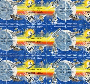 Space Achievement Mint Sheet of 48 Stamps, Scott #1912-1919, MNH, Free Shipping! - Picture 1 of 1