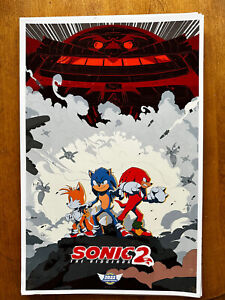 SONIC THE HEDGEHOG 2 - Sega CINEMARK 2022 RARE 11x17 MOVIE poster