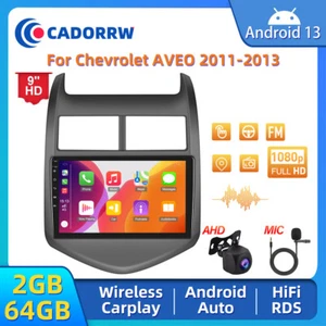 Radio estéreo GPS Carplay Android13 2+64 GB para Chevrolet Chevy Aveo Sonic 2012-16 - Imagen 1 de 20