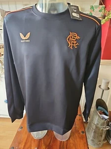 Felpa Glasgow Rangers FC Castore 2022/23 matchday - Taglie M-L o XL - NUOVA CON ETICHETTE - Foto 1 di 8