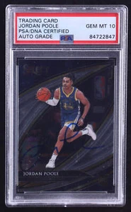 Tarjeta de novato firmada por Jordan Poole 2019-20 Select #229 RC (PSA | Auto 10) - Imagen 1 de 2