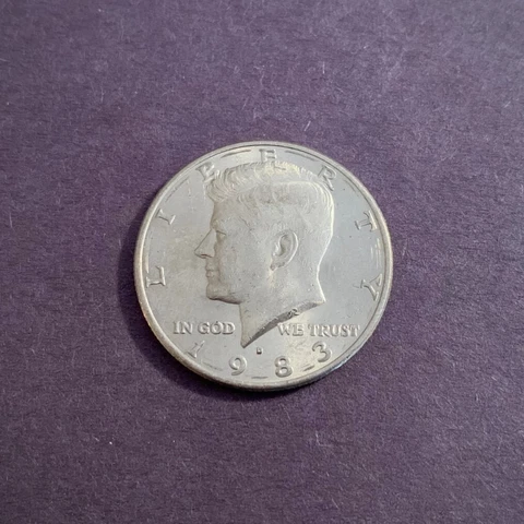 1983 D Kennedy Half Dollar VG-EX Circulated Condition Ships Free Cover