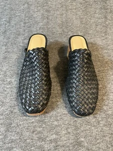 Zapatos de cuero NISOLO todo el día tejidos de tacón mula negros para mujer talla 8 MUY BUENOS - Imagen 1 de 7
