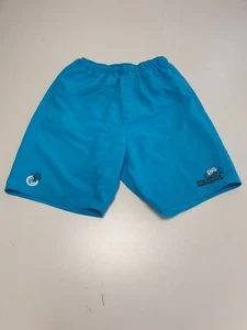 TT116 MENS ANIMAL TURQUOISE DRAWSTRING LINED SWIM SHORTS UK XL W36 EU 54 - Picture 1 of 3