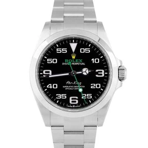 MINT 2022 PAPERS Rolex Air-King 40mm Green Black Stainless Steel 126900 BOX - Picture 1 of 6