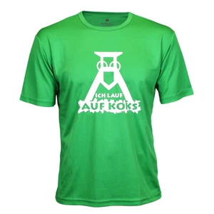 Camiseta funcional On Koks verde para hombre (hombre) con estampado Ruhr-Pott - Imagen 1 de 2