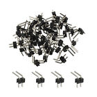 Right Angle Pin Header Dip Single Row 2 Pin 2.54Mm Pitch Gold Plated Pack Of 50