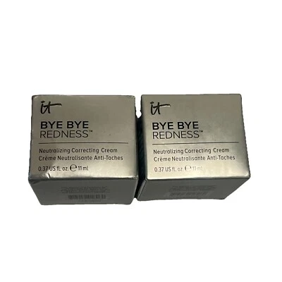 Lot Of 2 It Cosmetics Bye Bye Redness Neutralizing Cream Full Size Light Beige- - Image 1 of 2