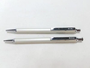 Pentel PC155 0.5mm Pencil and Matching RC15 Pen Brushed Stainless/Chrome Boing - Picture 1 of 5