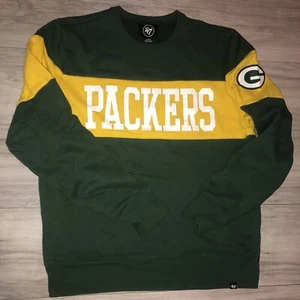 green bay packers long sleeve fashion sweater 47 brand men’s size Large - Bild 1 von 8