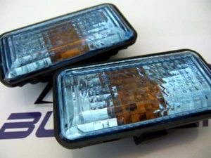 VW GOLF MK3 JETTA VENTO PASSAT B3 35I SEAT IBIZA BLUE FENDER SIDE MARKER LIGHTS - Picture 1 of 3