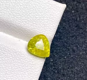2.08CT UNIQUE HI END RAREST 100% NATURAL GREEN SPHENE LOOSE GEMSTONE - Picture 1 of 4