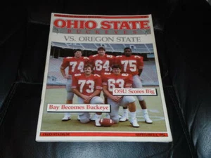 1984 OREGON STATE AT OHIO STATE COLLEGE FOOTBALL PROGRAM EX-MINT - Picture 1 of 2
