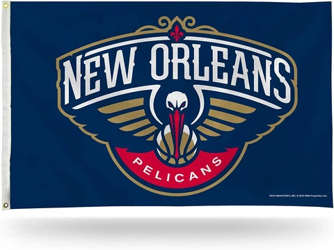 New Orleans NBA Pelicans 3X5 Indoor Outdoor Banner Flag w/ grommets for hanging Cover