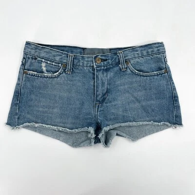 Pantalones Cortos Paper Denim & Cloth Mujer 28 Azul Denim Corte Corto Envejecido 33256 Foto 1 de 4