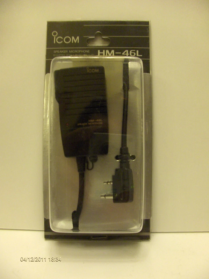 HM-46L MICROALTAVOZ DE MANO ICOM ORIGINAL  IC-V8 IC-T3H IC-T3E NUEVO - ULTIMO - Imagen 1 de 1