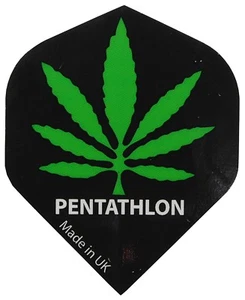 Pentathlon Cannabis Leaf Standard Shape Dart Flights - Picture 1 of 1