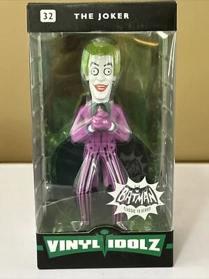 DC COMICS VINILO IDOLZ BATMAN SERIE DE TELEVISIÓN FIGURA DEL JOKER #32 VINILO AZÚCAR Ene Foto 1 de 2