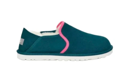 Sapato Chinelo Masculino UGG Kenton Pele de Carneiro Azul Escuro Tamanho 11 - Imagem 1 de 4