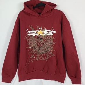 NEW Sp5der Worldwide x Young Thug Maroon Hoodie 100% Authentic Sold Out Sz L - Picture 1 of 6