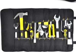 FASITE Tool Roll Organizer 35 Pockets Roll up Bag Wrench/Pliers Pouch for Craft - Picture 1 of 6