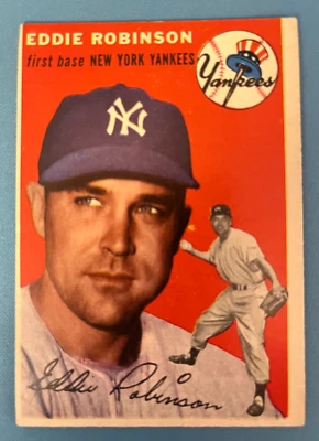 1954 Eddie Robinson Topps #62 New York Yankees EX+ J29 - Image 1 of 2