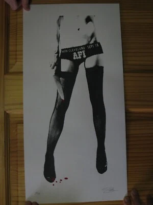 AFI Poster Signed And Numbered Silk Screen A Fire Inside Cleveland September 16 - Image 1 of 3