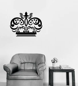 Vinyl Decal Wall Sticker Crown's King Sign Kingdom Home Decor (n1279) - Picture 1 of 3